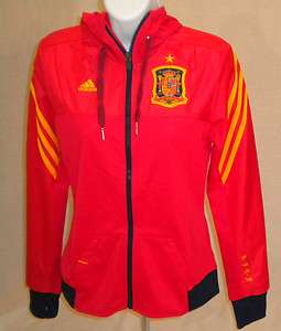   National Soccer Hooded Track Jacket Adidas $65 Womens XS S M L XL