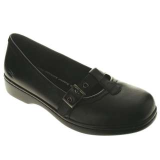   PARIS Womens Black Leather NON SLIP Comfort Mary Jane Work Shoe  
