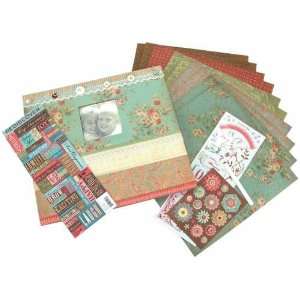  Bailey Postbound Scrapbook Kit 12 Inch by 12 Inch  Arts 