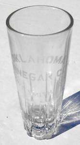 Old Dose Glass OKLAHOMA VINEGAR CO. FORT SMITH AR  