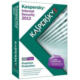 KASPERSKY INTERNET SECURITY 2012 1 PC USER / 1 YEAR 736211600288 