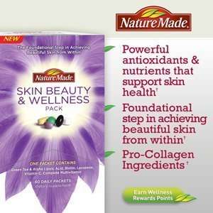  Nature Made® Skin Beauty & Wellness Pack 60 Daily Packets 