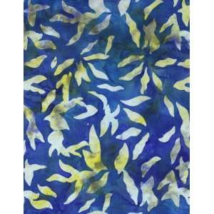  Quilting Fabric French Braid Blue Tonga Batik Arts 