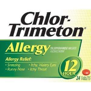  Chlor Trimeton Allergy 12 Hour   24 Tablets Health 
