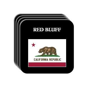  US State Flag   RED BLUFF, California (CA) Set of 4 Mini 