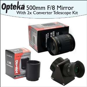   Lens Converter To Telescope Kit + 2X Teleconverter Kit: Camera & Photo