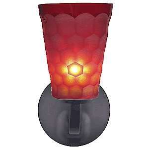  Oasis Red Rondo Wall Sconce by Oggetti Luce