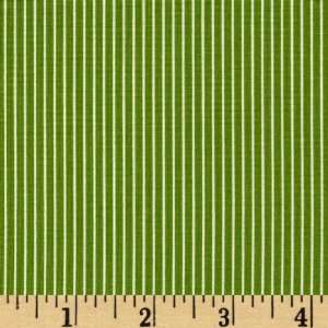  44 Wide Birds Of A Feather Stripes Green/White Fabric By 