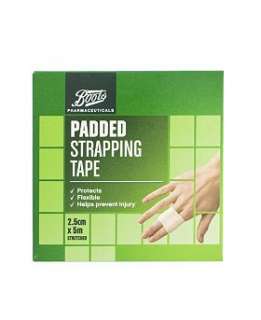 Boots Pharmaceuticals Padded Strapping Tape 2.5cm x 5m   Boots