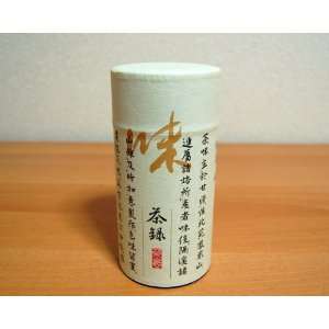  Roncha Aji Japanese Green Tea Tin [ Brown ]: Home 