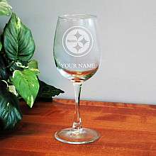 Boelter Pittsburgh Steelers Customized 12 oz Wine Glass   