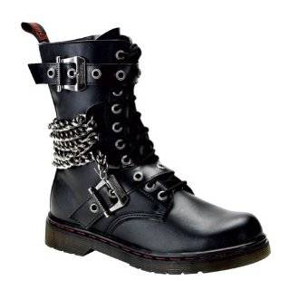  MENS SIZING Calf Boots Combat Gothic Boots Lace Up Brass 