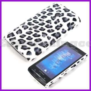 Back Cover Case Sony Ericsson Xperia X10 Gray Leopard  