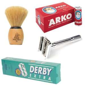 Razor, Shaving Factory Hand Made Shaving Brush (XS size), Arko Shaving 
