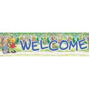   value Suzys Zoo Welcome Classroom Banner By Eureka: Toys & Games