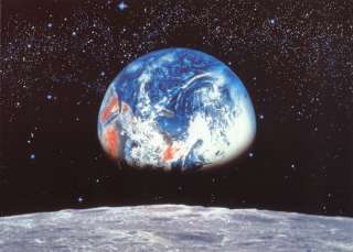 NEU Fototapete Space/Weltall Erde und Mond 388 x 270 cm  