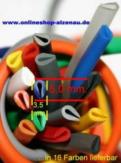 Kantenschutz Kederband für Bleche bis 2mm in 16 Farben Artikel im 