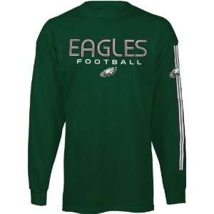  Philadelphia Eagles Youth Team Stripe Long Sleeve T Shirt 