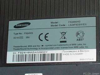 Samsung SyncMaster FX2490HD 60cm LED LCD TV Fernseher DVB T HDMI 
