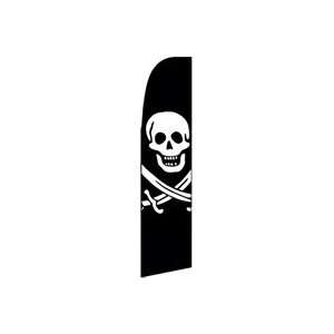  Jack Rackham Pirate Feather Banner Flag (11.5 x 2.5 Feet 