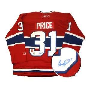  Carey Price Signed Jersey Canadiens Replica Dark 2007 2008 