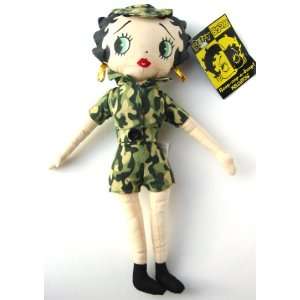 Betty Boop 12 Soldier Betty Cloth Doll  Toys & Games  