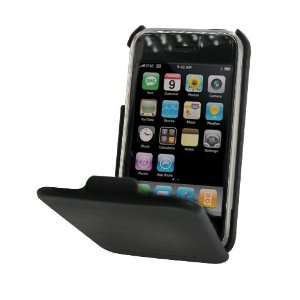  Exspect Hard Flip Leather iPhone 3G/3GS Case Black   EX104 