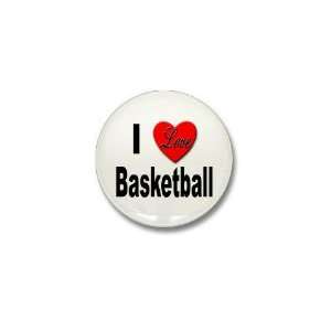 Love Basketball Sports Mini Button by 