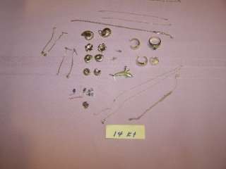 55.6 GRAMS OF 10 & 14 KT. GOLD MIXED JEWELRY FOR SCRAP OR WEAR  