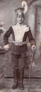 ca 1910s photo depicting private cavalryman in the uniform of the 7th 