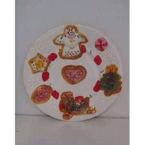    Christmas Cookie 7 1/2 Inch Ceramic Plates 