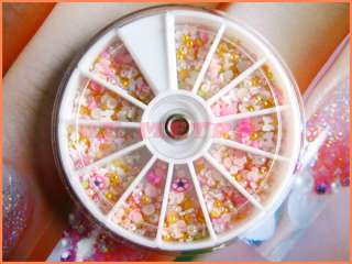 Mixed size & color Half Baby Pearls wheel (1.5mm to 4mm)
