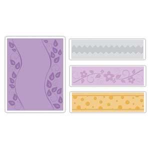  Embossing Folders 4PK   Dots, Flowers &: Arts, Crafts & Sewing