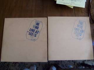 THE WHO LIVE AT LEEDS RECORD DECCA DL 79175 + EXTRAS  