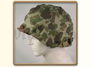 WW2 US Marine Corps Camo HBT Helmet Cover (1st Pattern)  