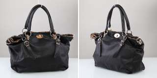 Women Leopard Lining Shoulder Bag Satchel Designer Large Handbag NEW 
