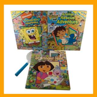 Dora the Explorer 3 Book Mini Look and Find Library NEW 042799799215 