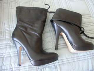 NEW  VERY STYLISH , BLACK GENUINE LEATHER  BOUTIQUE 9  BOOTS .SZ 39 