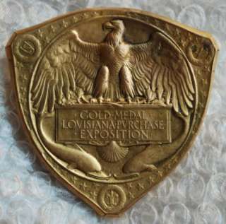 1904 Olympic St Louis Louisiana Expo Gold Award Medal  