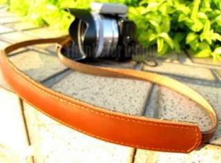 Real Leather shoulder strap for canon sony nikon olympus panasonic 