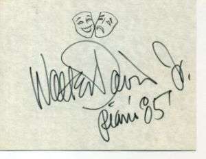 Walter Davis Jr Jazz Hard Bop Pianist Signed Autograph  