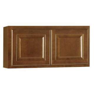 30 in. Cognac Kitchen Wall Cabinet