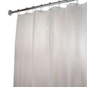   Long Waterproof Shower Curtain Liner in White 15062 at The Home Depot
