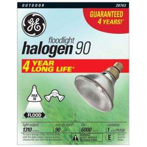 GE 90 Watt PAR38 Halogen Flood Light Bulb 90PAR/FL25XLOD TP at The 