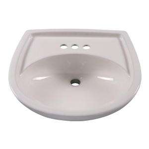 American Standard Colony Oval Pedestal Sink Basin with 4 in. Faucet 