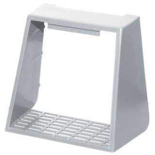 Builders Edge 4 In. Hooded Vent Small Animal Guard #001 White 