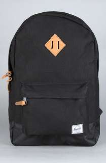 HERSCHEL SUPPLY The Heritage 20 Oz Canvas Backpack in Black 