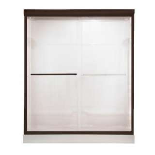   Bypass Shower Door in Oil Rubbed Bronze with Bistro Glass DISCONTINUED