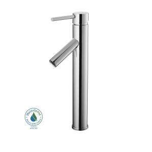 Glacier Bay Vessel Filler 1 Hole 1 Handle High Arc Bathroom Faucet in 