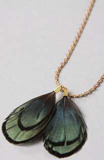 Serefina The Vintage Chain Mini Feather Necklace  Karmaloop 